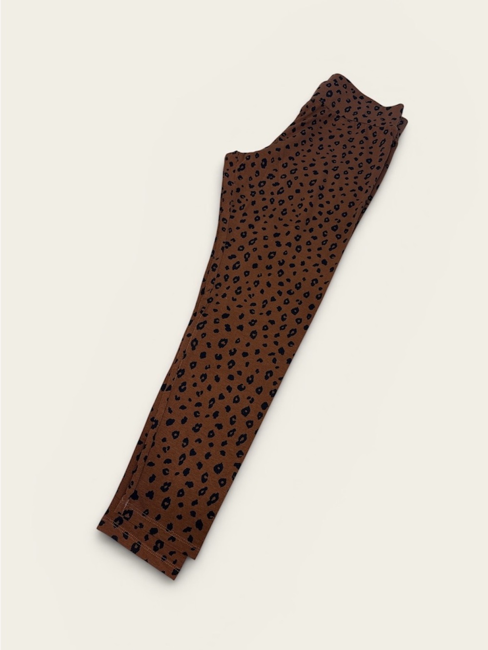 Leopard Print Brown Stretch Leggings